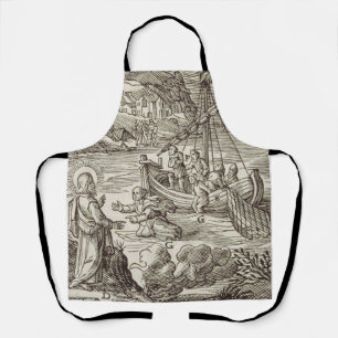 Jesus geht auf dem Wasser Schürze