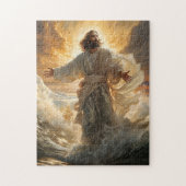 Jesus geht auf dem Wasserrätsel spazieren Puzzle (Vertikal)