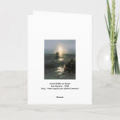 Jesus geht auf den stürmischen Meeren spazieren Karte (Rückseite)