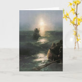 Jesus geht auf den stürmischen Meeren spazieren Karte (Gelbe Blume)