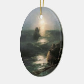 Jesus geht auf den stürmischen Meeren spazieren Keramik Ornament (Links)