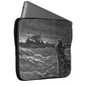 Jesus geht auf Wasser Laptopschutzhülle (Vorne Rechts)