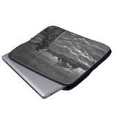 Jesus geht auf Wasser Laptopschutzhülle (Vorne Knopf)
