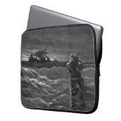 Jesus geht auf Wasser Laptopschutzhülle (Vorderseite Links)