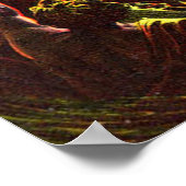 Jesus geht auf Water Vintage Plakat (Ecke)