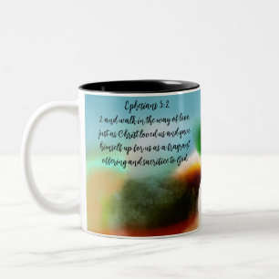 Jesus geht in  zweifarbige tasse