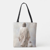 Jesus geht mit dem Lamm Tasche (Rückseite)