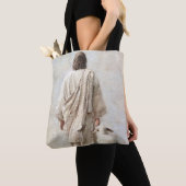 Jesus geht mit dem Lamm Tasche (Von Nahem)