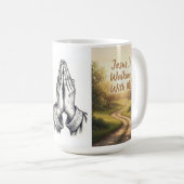 Jesus geht mit mir Tasse (VorderseiteRechts)