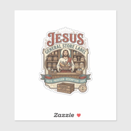 Jesus Gemischtwarenladen Label Jesus Gemischtwaren (Blatt)