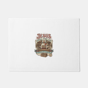 Jesus Gemischtwarenladen Label Jesus Gemischtwaren Fußmatte