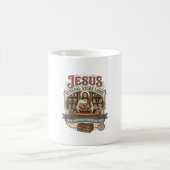 Jesus Gemischtwarenladen Label Jesus Gemischtwaren Kaffeetasse (Mittel)