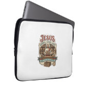 Jesus Gemischtwarenladen Label Jesus Gemischtwaren Laptopschutzhülle (Vorne Rechts)