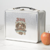 Jesus Gemischtwarenladen Label Jesus Gemischtwaren Metall Brotdose (Beispiel)