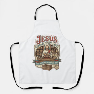 Jesus Gemischtwarenladen Label Jesus Gemischtwaren Schürze