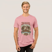 Jesus Gemischtwarenladen Label Jesus Gemischtwaren Tri-Blend Shirt (Vorderseite voll)