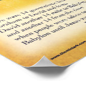 Jesus Genealogie Poster (Ecke)