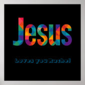 Jesus geometric design Poster (Vorne)