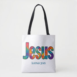 Jesus geometric pattern tasche