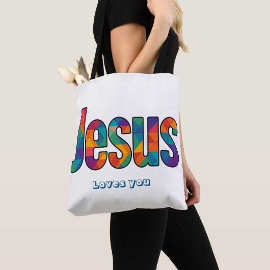 Jesus geometric pattern tasche (Von Nahem)