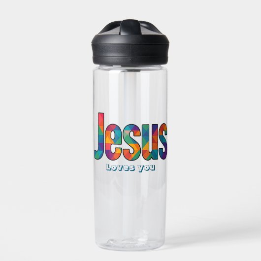 Jesus geometric pattern trinkflasche (Vorderseite)