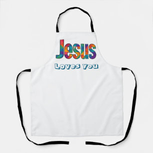 Jesus geometrisches Muster  Schürze