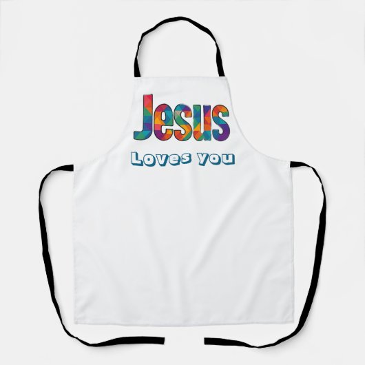 Jesus geometrisches Muster  Schürze (Vorderseite)
