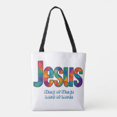 Jesus geometrisches Muster Tasche (Rückseite)