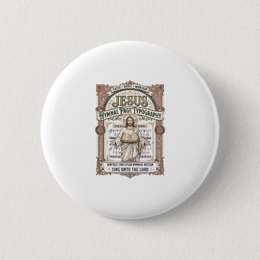 Jesus Gesangbuch Seite Typografie Jesus Gesangbuch Button (Vorderseite)