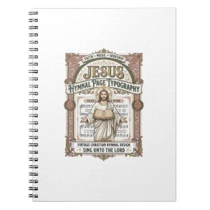 Jesus Gesangbuch Seite Typografie Jesus Gesangbuch Notizblock