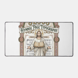 Jesus Gesangbuch Seite Typografie Jesus Gesangbuch Schreibtischunterlage