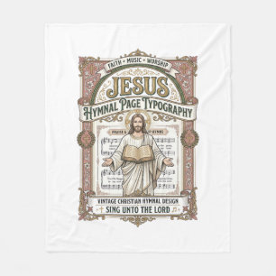 Jesus-Gesangbuch-Seitentypos Jesus-Gesangbuch-Seit Fleecedecke