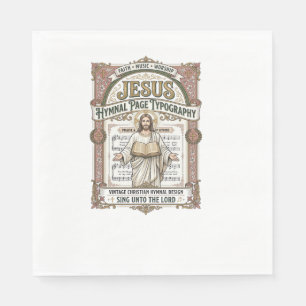 Jesus-Gesangbuch-Seitentypos Jesus-Gesangbuch-Seit Serviette