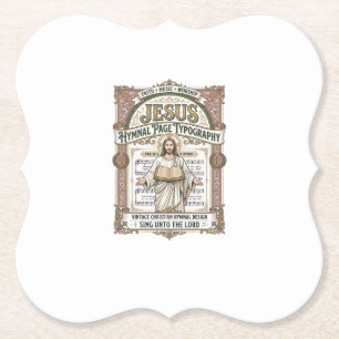 Jesus-Gesangbuch-Seitentypos Jesus-Gesangbuch-Seit Untersetzer