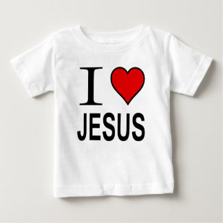 Jesus Geschenke I Liebe Jesus Logo auf dem Säuglin Baby T-shirt