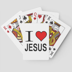 Jesus Geschenke Ich liebe Jesus Spielkarten