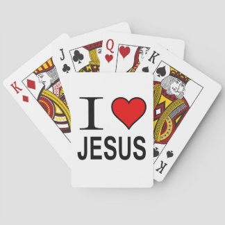 Jesus Geschenke Ich liebe Jesus Spielkarten