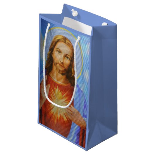 Jesus Geschenktasche Kleine Geschenktüte (Vorderseite Schrägansicht)
