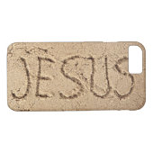 Jesus geschrieben im Sand Case-Mate iPhone Hülle (Rückseite (Horizontal))