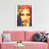 Jesus-Gesicht-Leinwand Leinwanddruck (Insitu (Wohnzimmer))