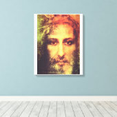 Jesus-Gesicht-Leinwand Leinwanddruck (Insitu (Holzboden))