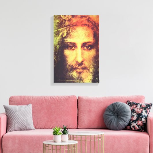 Jesus-Gesicht-Leinwand Leinwanddruck (Insitu (Wohnzimmer))