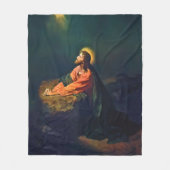 Jesus Gethsemane Agony Garden Mount Olives Hofman Fleecedecke (Vorderseite)