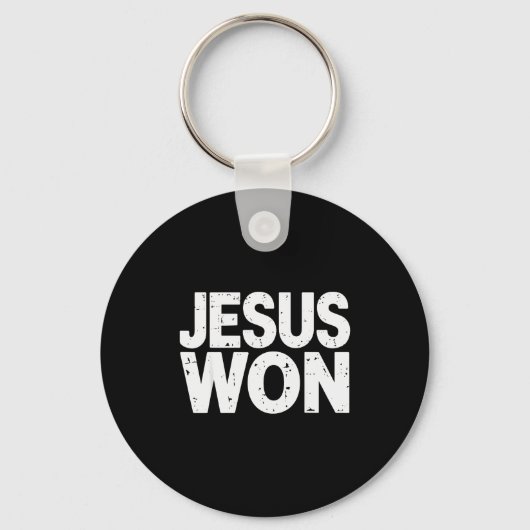 Jesus gewann christlichen Glauben religiös Schlüsselanhänger (Vorderseite)