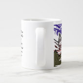 Jesus gewartet Jumbo-Tasse (Rückseite)