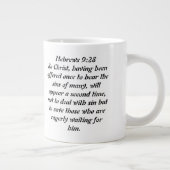 Jesus gewartet Jumbo-Tasse (Rechts)