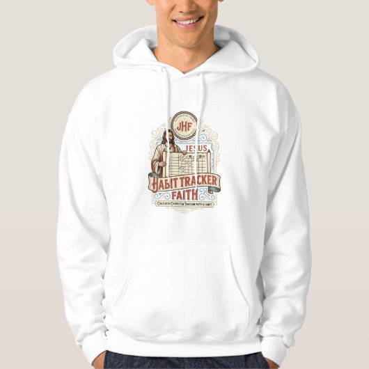 Jesus Gewohnheits-Tracker Glaube Jesus Gewohnheits Hoodie (Vorderseite)
