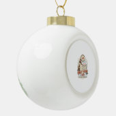 Jesus Gewohnheits-Tracker Glaube Jesus Gewohnheits Keramik Kugel-Ornament (Links)
