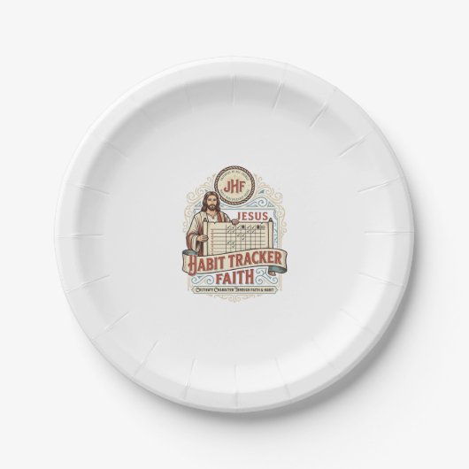 Jesus Gewohnheits-Tracker Glaube Jesus Gewohnheits Pappteller (Vorderseite)