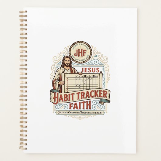 Jesus Gewohnheits-Tracker Glaube Jesus Gewohnheits Planer (Vorderseite)